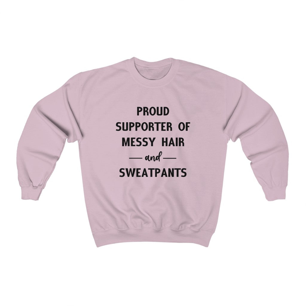 Messy Hair and Sweatpants - Unisex Heavy Blend™ Crewneck Sweatshirt