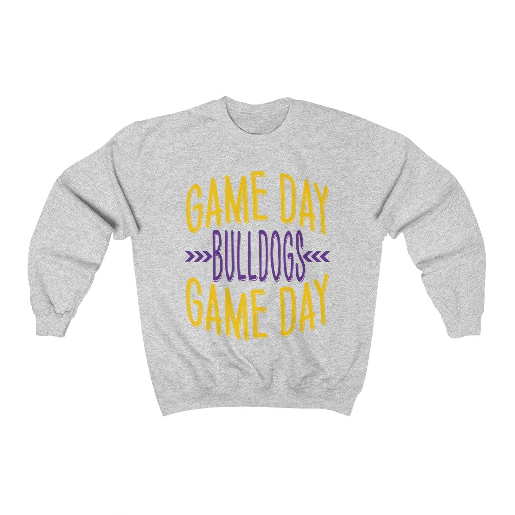 Game Day Crew Bulldogs - Unisex Heavy Blend™ Crewneck Sweatshirt