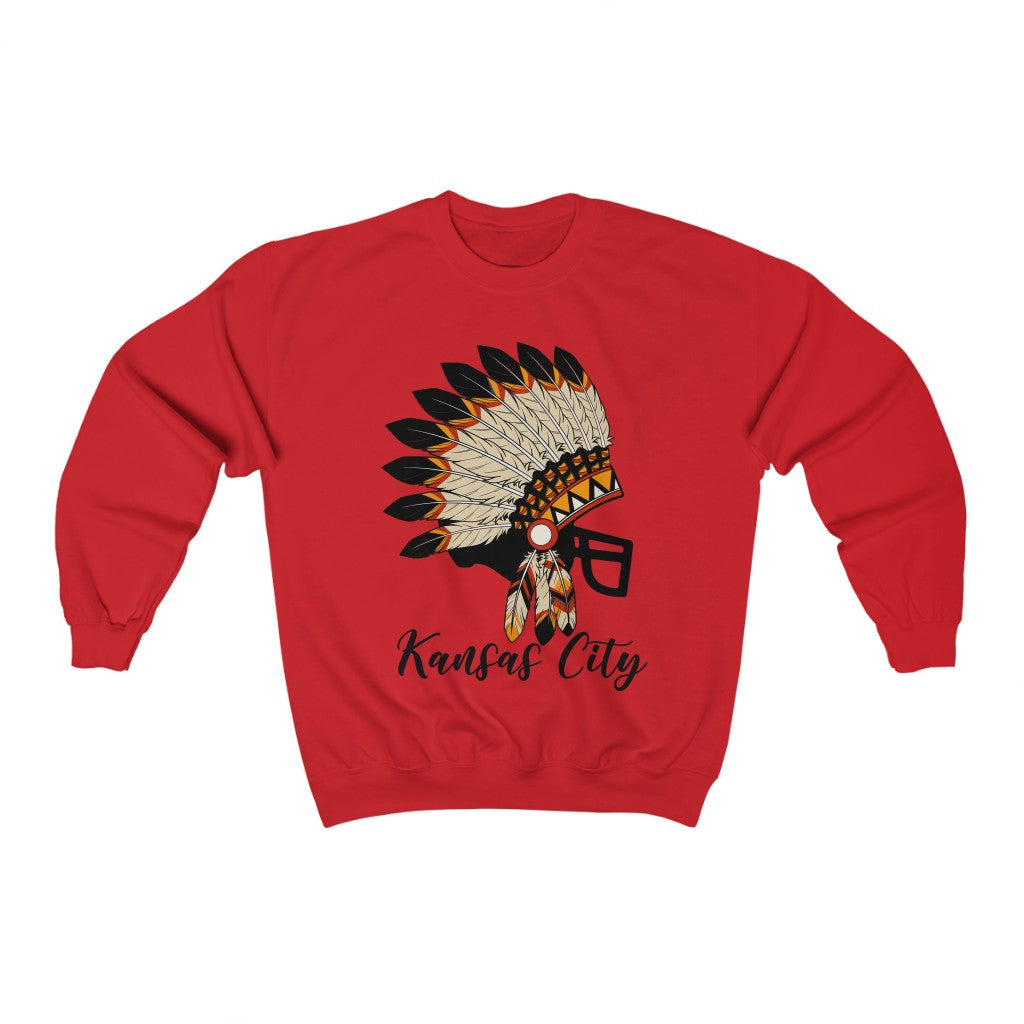 Headdress Black Helmet - Unisex Heavy Blend™ Crewneck Sweatshirt