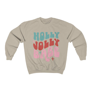 Holly Jolly Babe - Unisex Heavy Blend™ Crewneck Sweatshirt