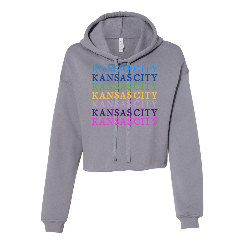 Kansas City -Women's Cropped Fleece Hoodie