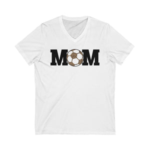 Soccer Mom - Unisex Jersey Short Sleeve V-Neck Tee