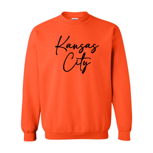 Everyday Kansas City Black Font- Crewneck