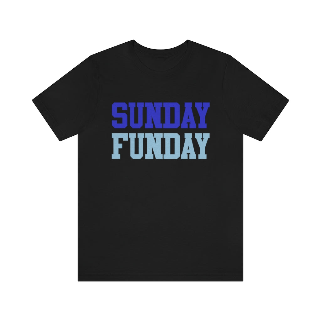 Sunday Funday Blues - Unisex Jersey Short Sleeve Tee