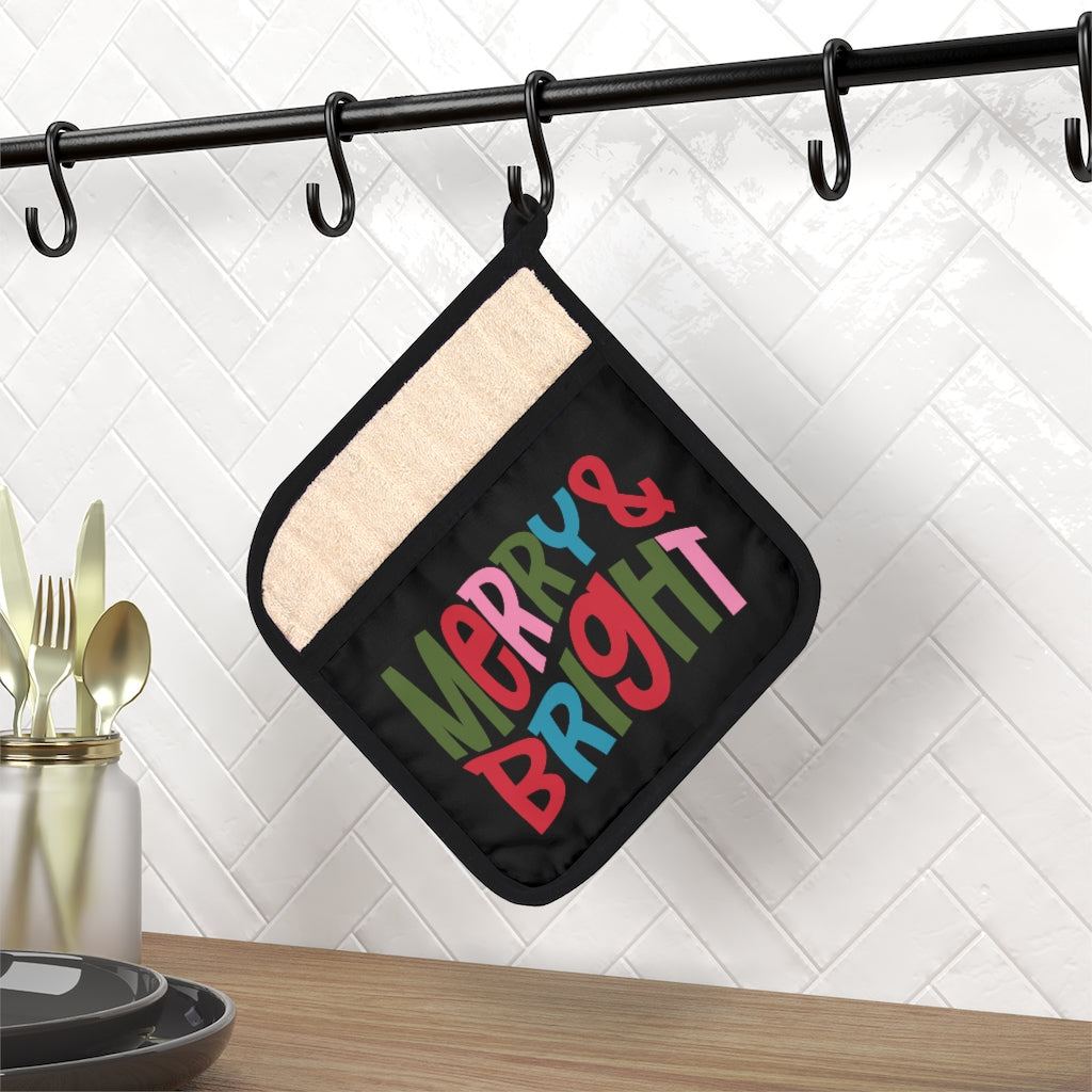 Merry & Bright - Pot Holder with Pocket