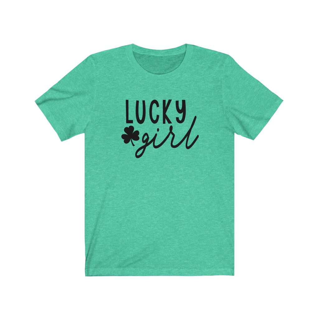 Lucky Girl - Unisex Jersey Short Sleeve Tee