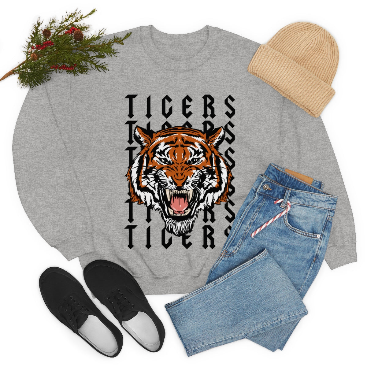 Tigers - Unisex Heavy Blend™ Crewneck Sweatshirt