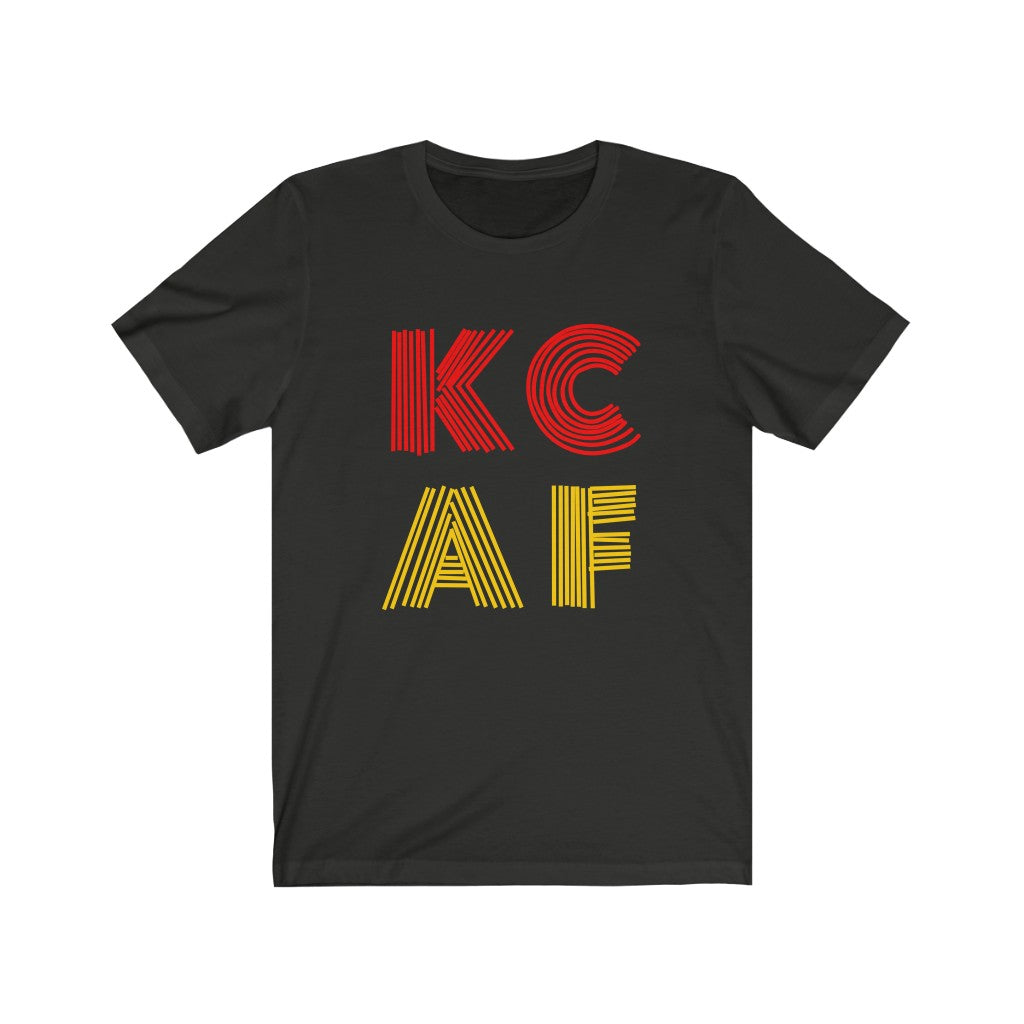 KC AF - Red & Yellow - Unisex Jersey Short Sleeve Tee
