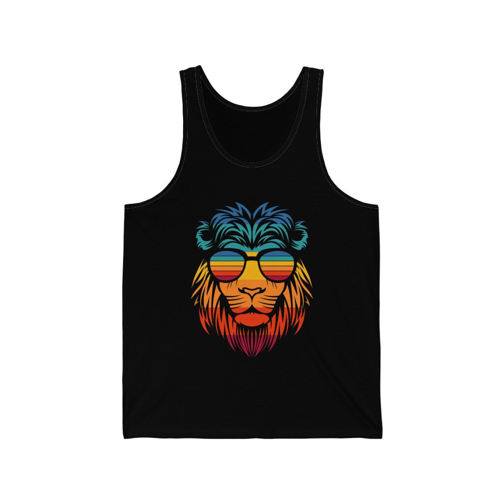 Retro Lion - Unisex Jersey Tank