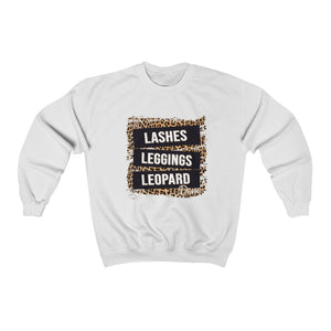 Lashes Leggings Leopard - Unisex Heavy Blend™ Crewneck Sweatshirt