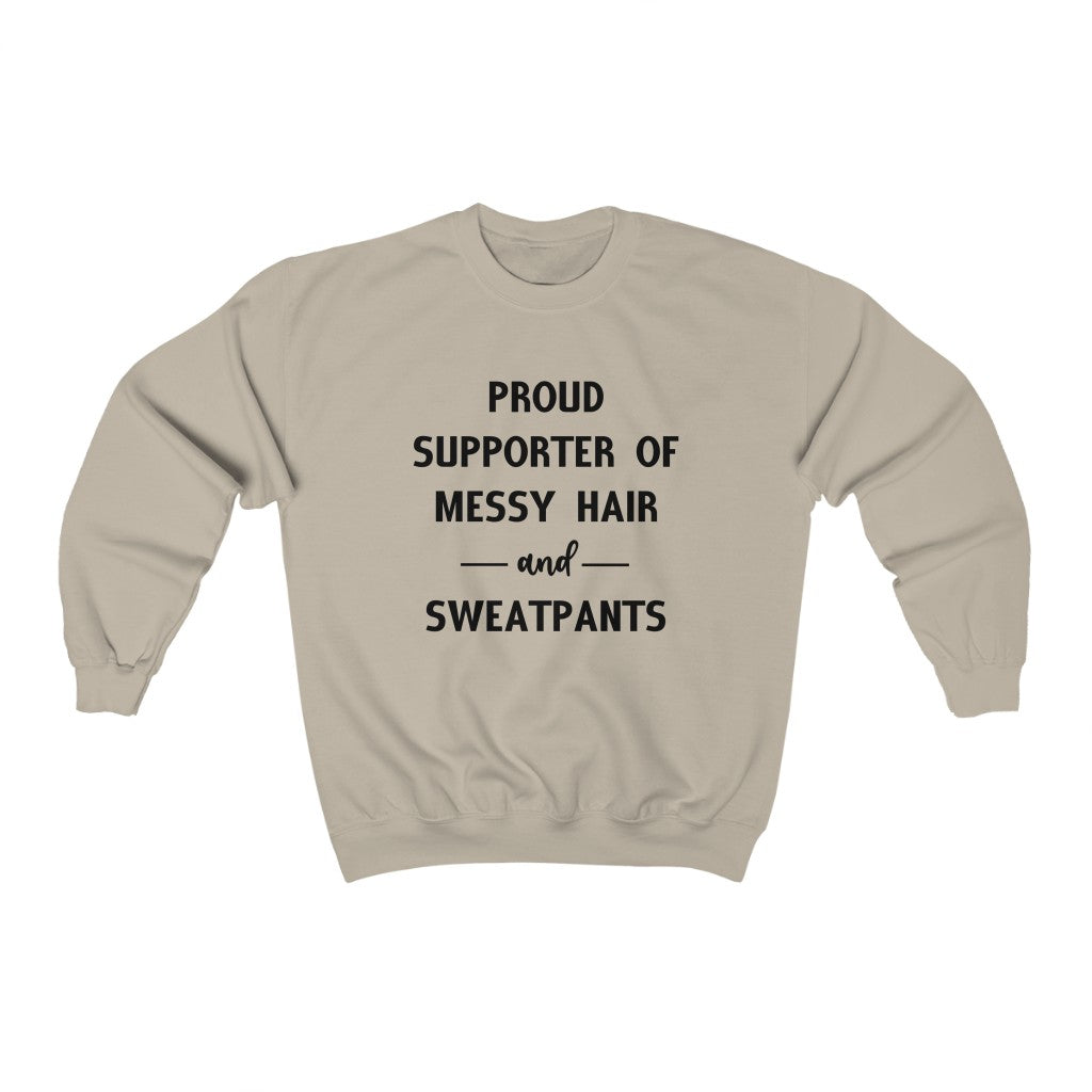 Messy Hair and Sweatpants - Unisex Heavy Blend™ Crewneck Sweatshirt