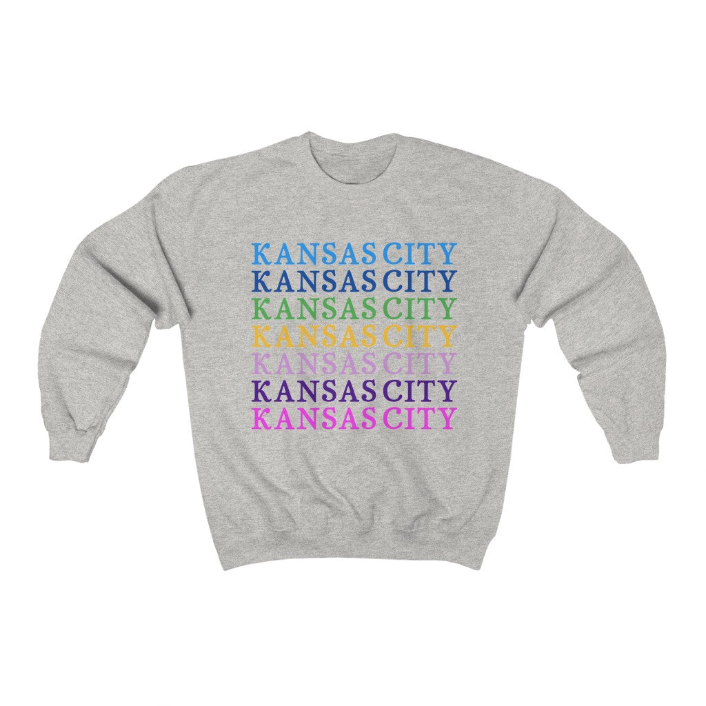 Kansas City Multi Color- Unisex Heavy Blend™ Crewneck Sweatshirt