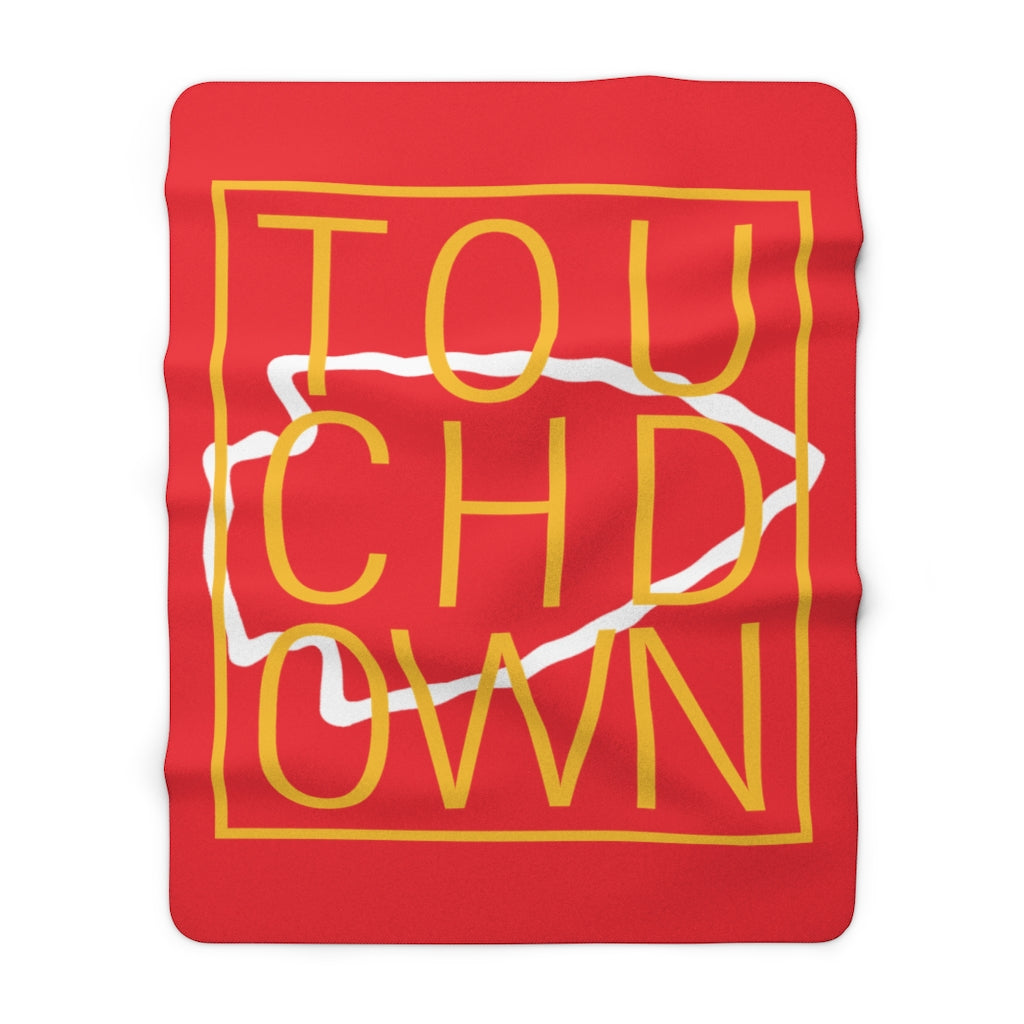 TOUCHDOWN KC - Sherpa Fleece Blanket