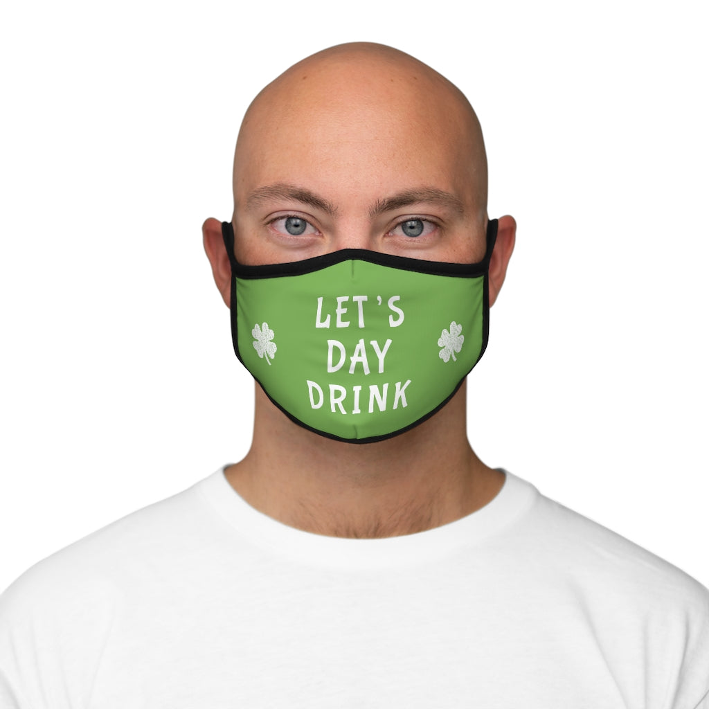 Let's Day Drink - Fitted Polyester Face Mask