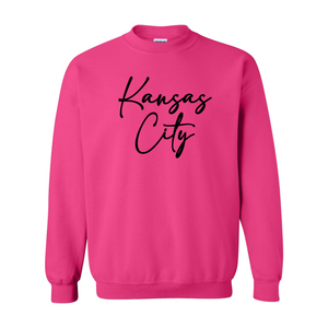 Everyday Kansas City Black Font- Crewneck