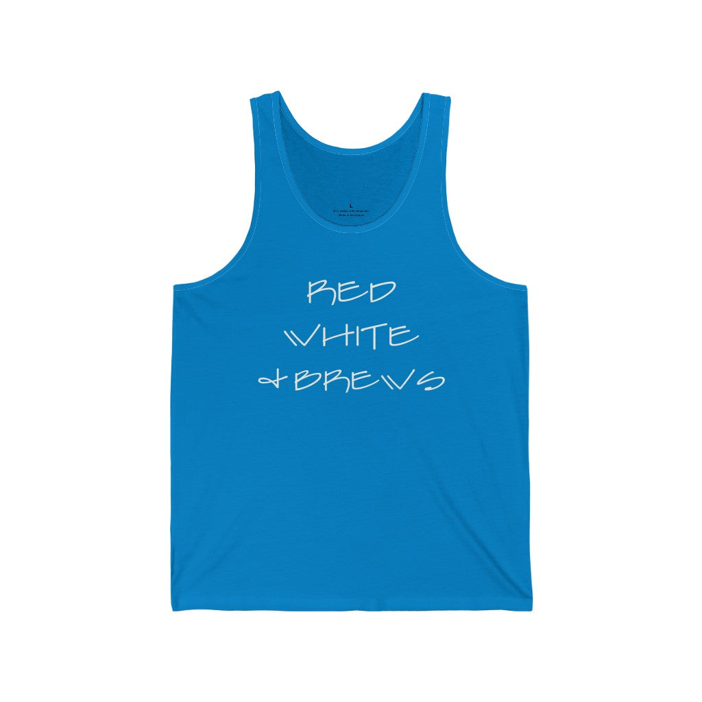 Red White & Brews - Unisex Jersey Tank