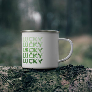 LUCKY - Enamel Campfire Mug