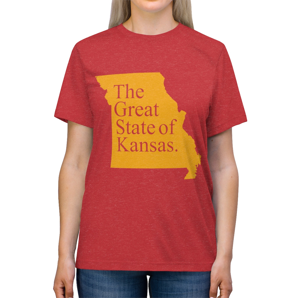 The Great State of Kansas - Unisex Triblend Tee