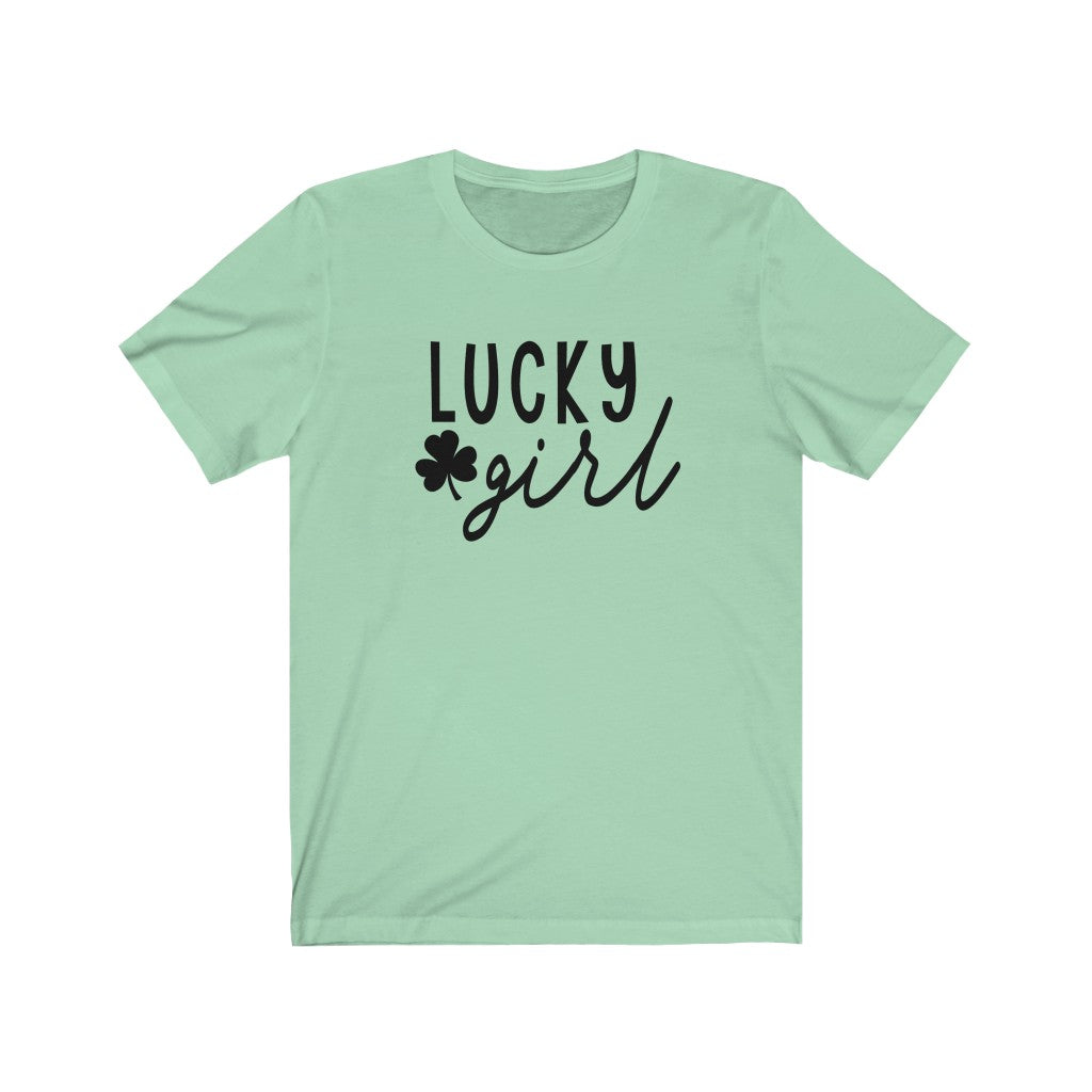 Lucky Girl - Unisex Jersey Short Sleeve Tee