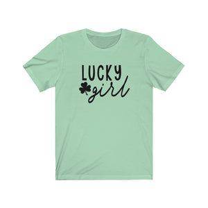 Lucky Girl - Unisex Jersey Short Sleeve Tee