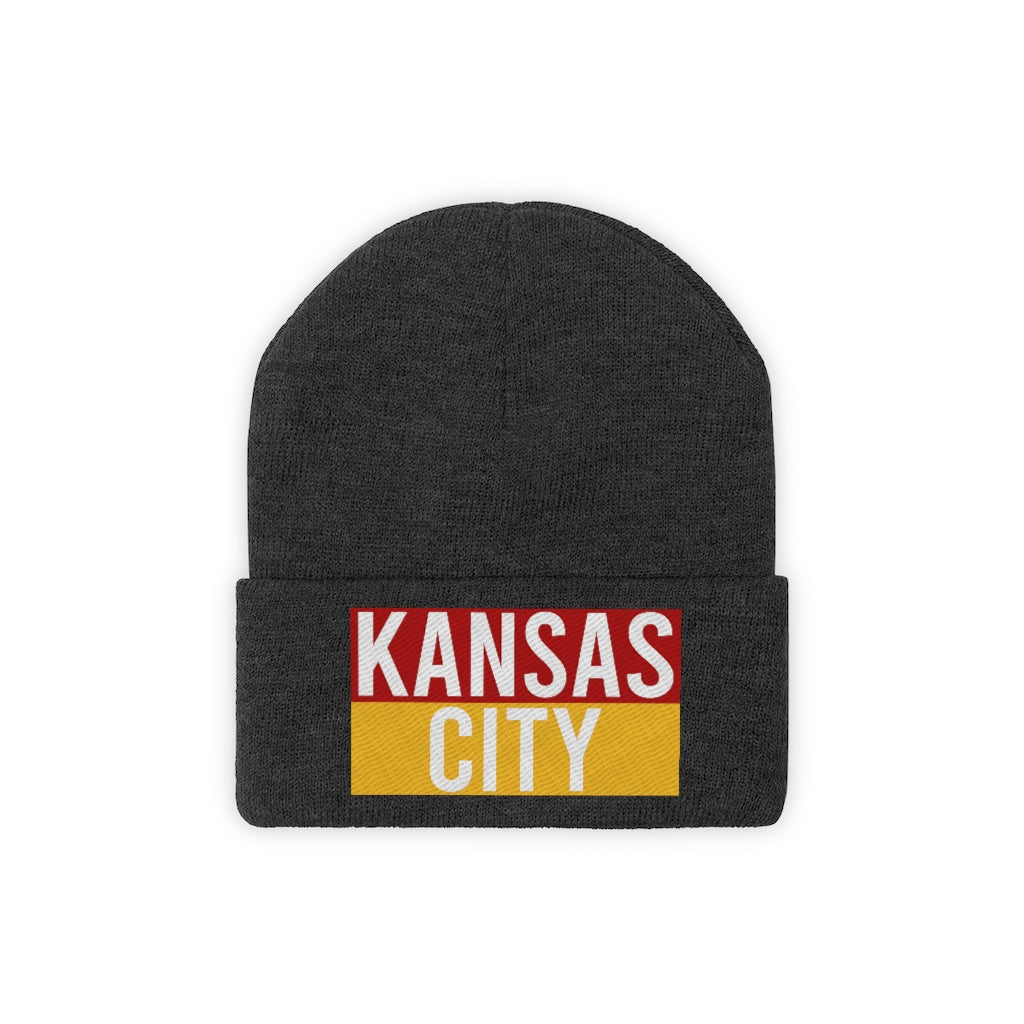 Kansas City Red and Yellow - Knit Beanie