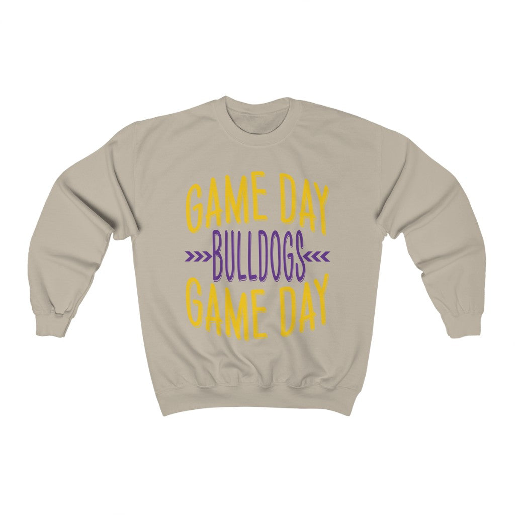 Game Day Crew Bulldogs - Unisex Heavy Blend™ Crewneck Sweatshirt