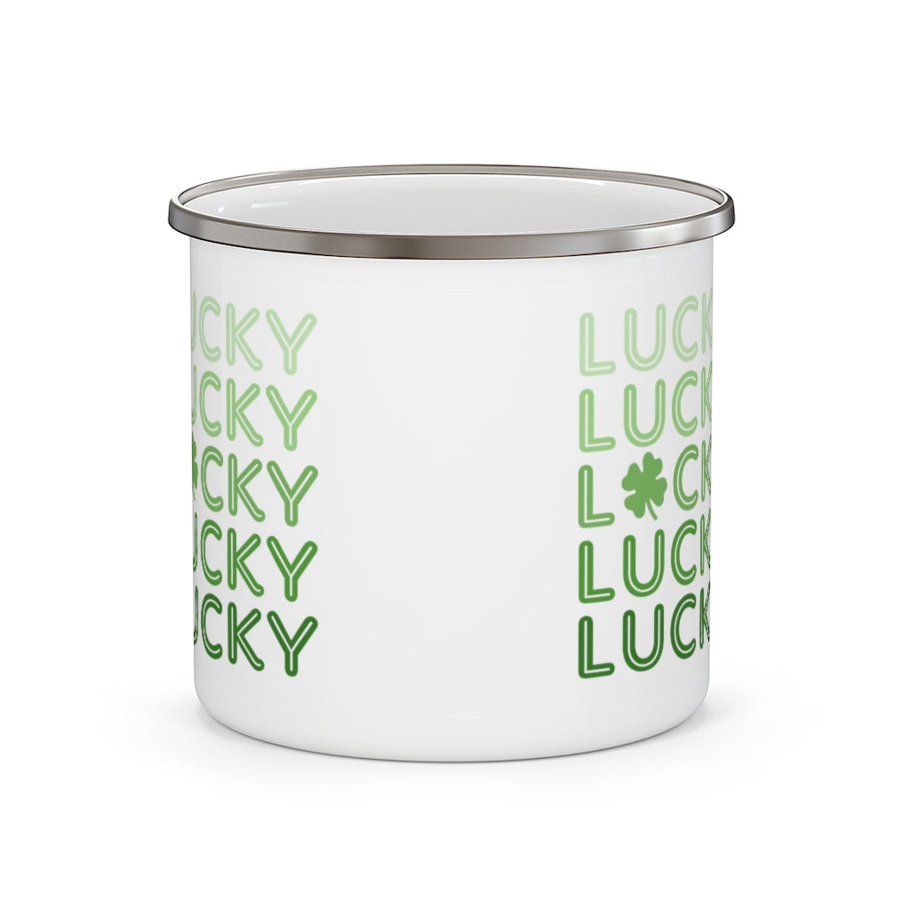 LUCKY - Enamel Campfire Mug