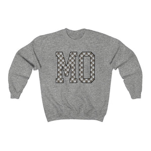 MO Plaid  - Unisex Heavy Blend™ Crewneck Sweatshirt