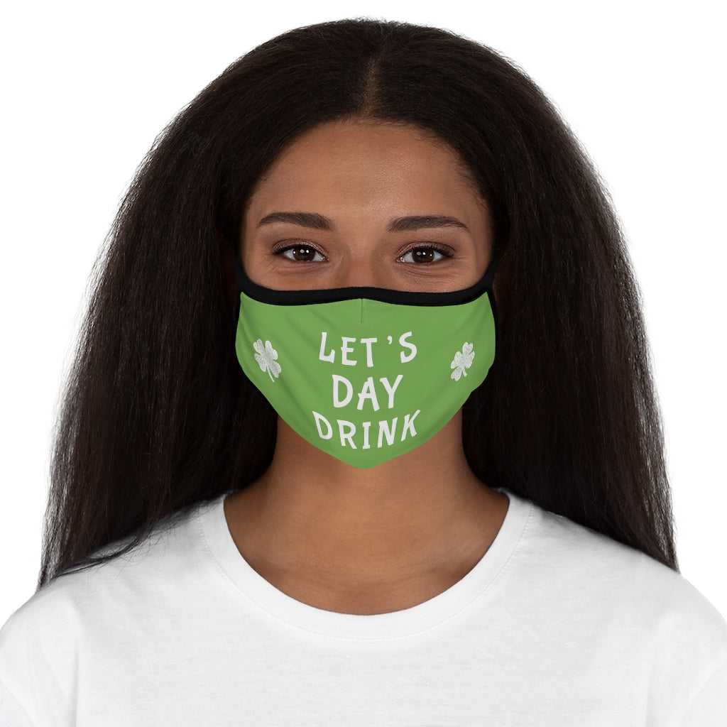 Let's Day Drink - Fitted Polyester Face Mask