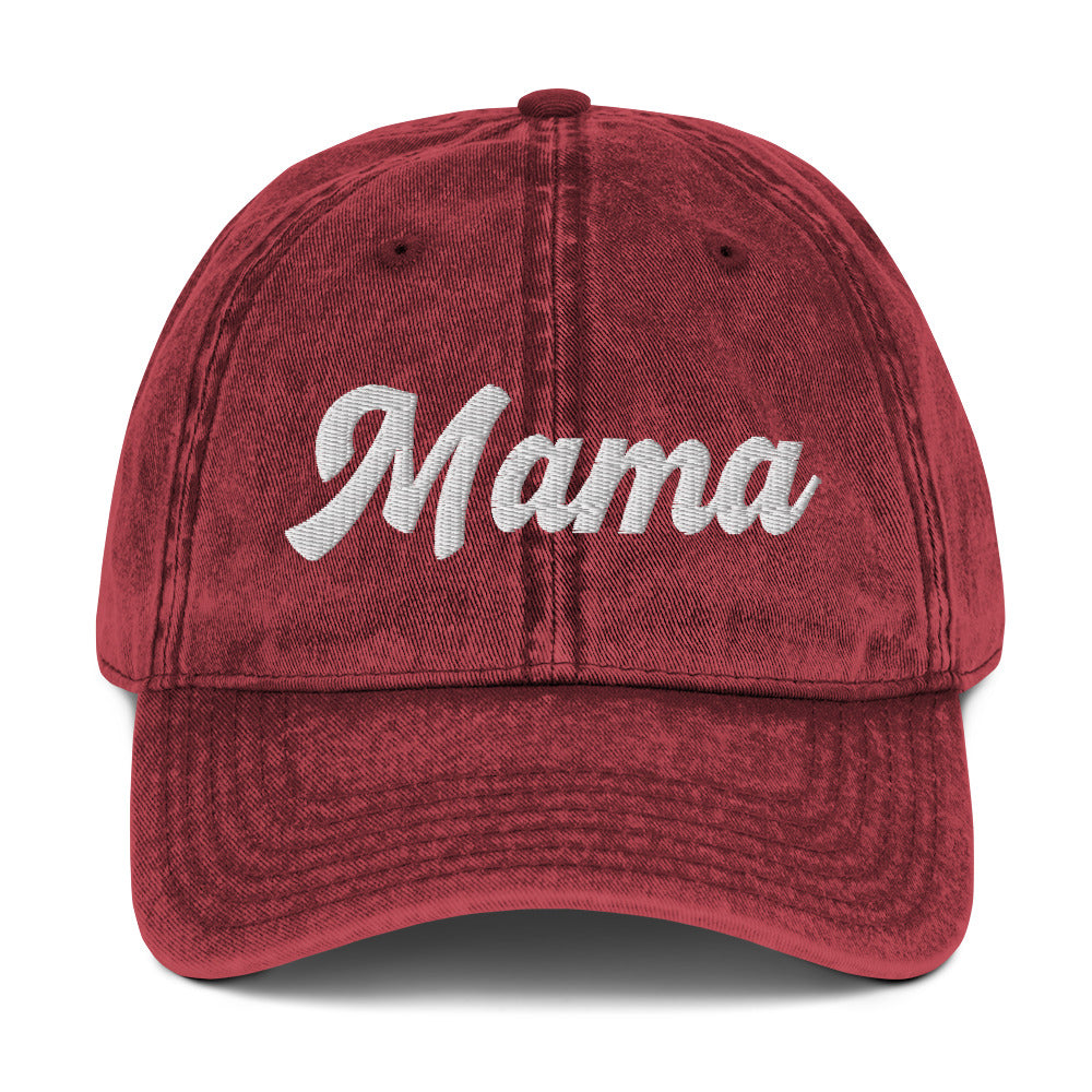 Mama - Vintage Cotton Twill Cap