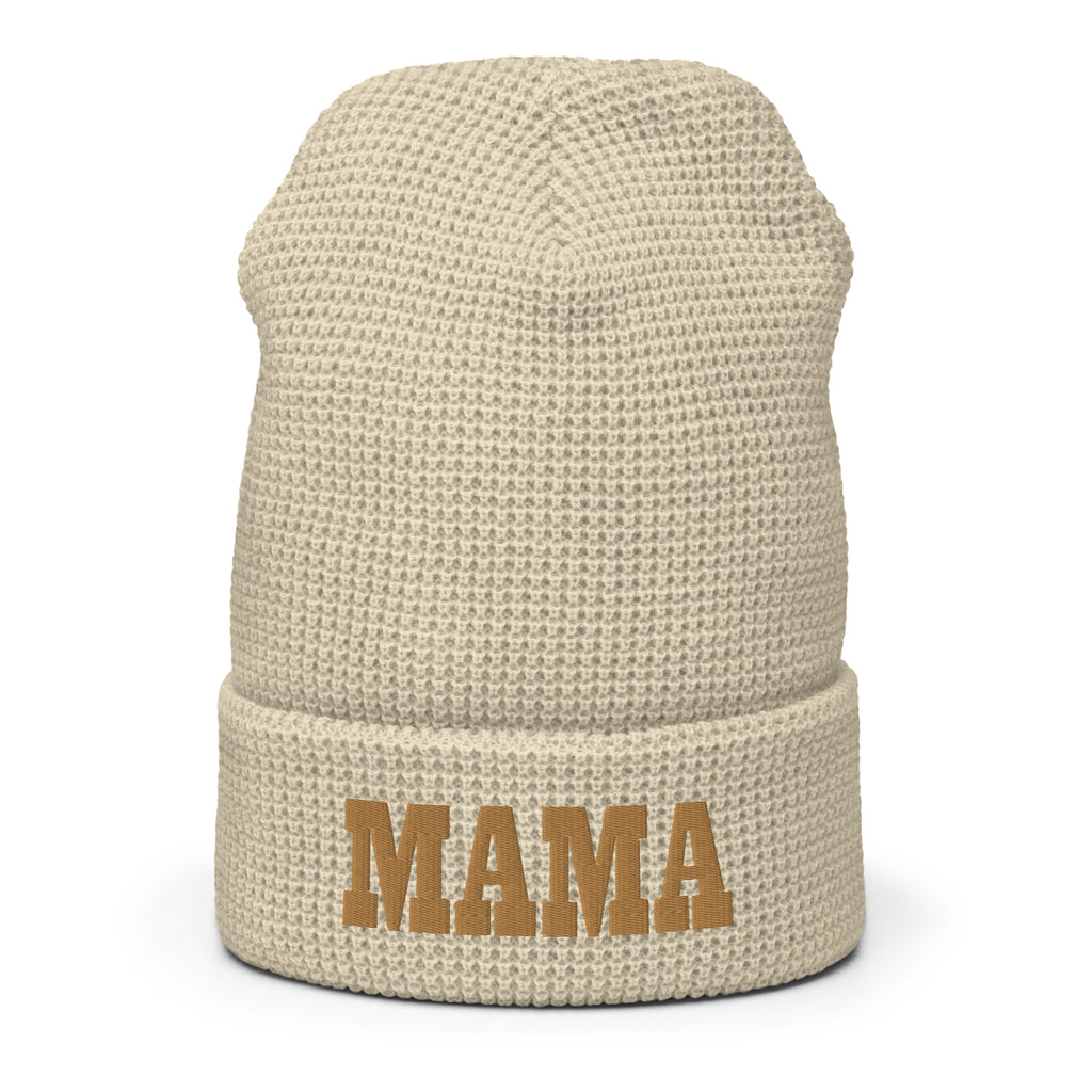 MAMA - Puff Embroidered - Waffle beanie